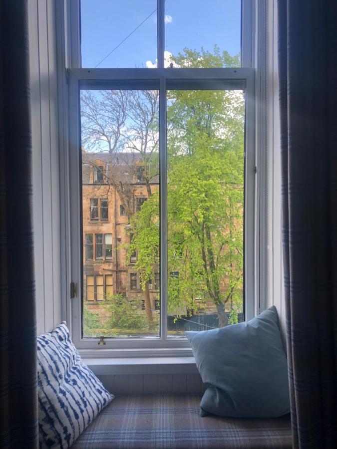 Beautiful Double Room In Idyllic West End Townhouse Glasgow Exterior foto