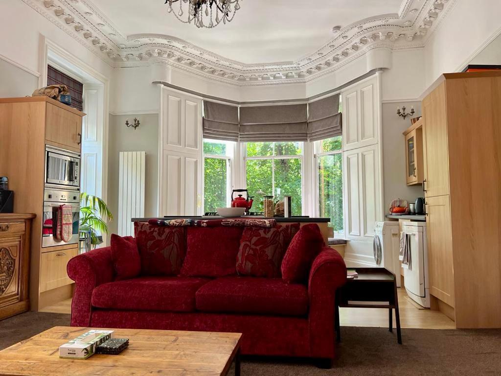 Beautiful Double Room In Idyllic West End Townhouse Glasgow Exterior foto